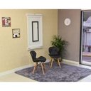 Ver imagem 3 de Conjunto de Mesa Dobrável Retrátil 120 x 75 Branca + 2 Cadeiras Slim - Preta