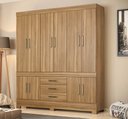 Ver imagem 1 de Guarda Roupa New Murano Casal 10 Portas - Amêndola Touch Demóbile