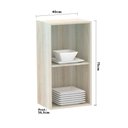 Ver imagem 6 de Armário Luciane 40cm 1 Porta Luci Legno Crema C/Concreto