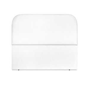 Cabeceira Estofada Casal Alana 140cm Courino Branco