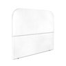 Cabeceira Estofada Casal Alana 140cm Courino Branco - 4