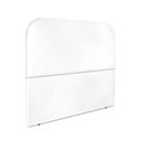 Ver imagem 4 de Cabeceira Estofada Casal Alana 140cm Courino Branco