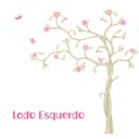 Ver imagem 1 de Adesivo de Parede Infantil Árvore Retrô - Rose - Lado esquerdo