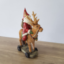 Ver imagem 5 de Papai Noel em Resina Montado na Rena