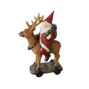 Ver imagem 1 de Papai Noel em Resina Montado na Rena