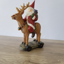 Ver imagem 6 de Papai Noel em Resina Montado na Rena
