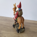 Ver imagem 3 de Papai Noel em Resina Montado na Rena