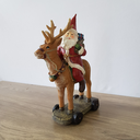Ver imagem 4 de Papai Noel em Resina Montado na Rena