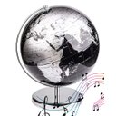 Ver imagem 1 de Globo Terrestre Musical Mapa Mundi Toca Musica Giratorio Enfeite Decoração Quarto Escritorio Mesa Sa