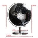 Ver imagem 3 de Globo Terrestre Musical Mapa Mundi Toca Musica Giratorio Enfeite Decoração Quarto Escritorio Mesa Sa