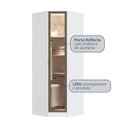 Ver mais imagens de Guarda-Roupa Canto Oblíquo 1 Porta 100% MDF Requinte+