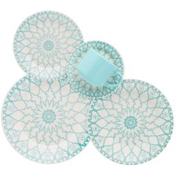 Aparelho de Jantar/chá 20 Peças Biona Donna Mandala Oxford - 1