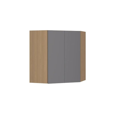 Armário de Parede Modulado Canto Oblíquo 74cm X 74cm 2 Portas Slim Luciane