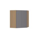 Ver imagem 1 de Armário de Parede Modulado Canto Oblíquo 74cm X 74cm 2 Portas Slim Luciane
