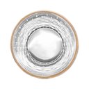 Ver imagem 2 de Copo Alto de Vidro com Fio de Ouro Bico de Abacaxi 330ml