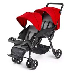 Carrinho de Passeio para Gêmeos Duo Vermelho Multikids Baby BB529 - 1
