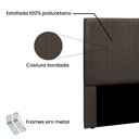 Ver imagem 3 de Cabeceira Solteiro 0,90m Ravenna Veludo - Pallazio - Marrom