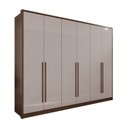 Ver imagem 2 de Guarda-Roupa 6 Portas 6 Gavetas Anápolis Plus 100% MDF Bege/New Canion/Off White