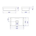 Ver imagem 7 de Cuba de Sobrepor Deca Slim 50x30 Retangular Branca + Válvula + Sifão