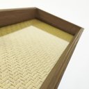 Ver imagem 2 de Bandeja Decorativa Retangular em MDF com Rattan 28x12cm