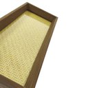 Ver imagem 6 de Bandeja Decorativa Retangular em MDF com Rattan 28x12cm
