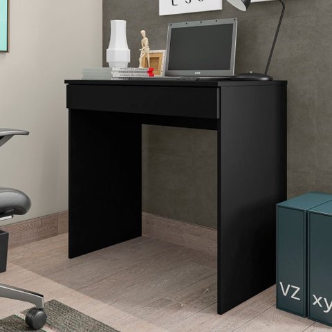 Mesa de Computador Alexia Home Office Preto - Berit Decor