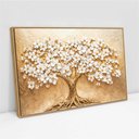Ver imagem 2 de Quadro Decorativo Árvore com Flores Brancas Sala Quarto Casa Escritório
