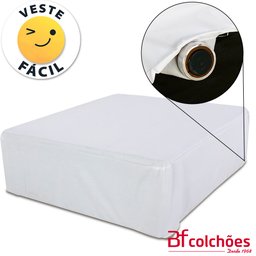 Cama Box Caminha para Cachorro e Gato Caminha em Suede Marrom + Lençol Impermeável Branco 60X60x24cm - 5