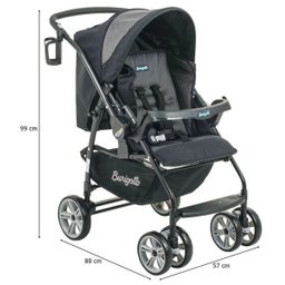Carrinho Bebê Burigotto Travel System At6k Sistema One Hand - 4