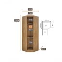 Ver imagem 2 de Modulado Closet Linea-Cumaru 6 Gavetas 12 Prateleiras MDF Espelhado Móveis Novo Horizonte