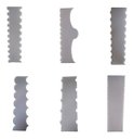 Ver imagem 1 de Kit 6 Espatula Decorativa de Bolo Profissional 6 Modelos Acrilico