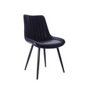 Ver imagem 1 de Cadeira Estofada Jantar Cozinha Design Industrial Chicago Preto