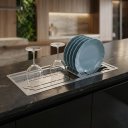 Ver imagem 2 de Calha Molhada Aço Inox Canal Organizador de Sobrepor para Cozinha Profissional 47cm Cozix