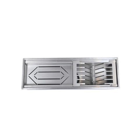 Calha Úmida Aço Inox Canal Organizador de Sobrepor para Cozinha Profissional 47cm Cozix