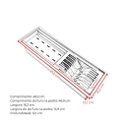 Ver imagem 6 de Calha Úmida Aço Inox Canal Organizador de Sobrepor para Cozinha Profissional 47cm Cozix