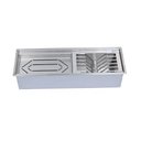 Ver imagem 2 de Calha Úmida Aço Inox Canal Organizador de Sobrepor para Cozinha Profissional 47cm Cozix