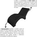 Ver imagem 5 de Recamier Divã Espreguiçadeira para Sala Cliníca Aline Veludo Cor:preto