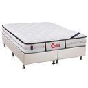 Ver imagem 1 de Cama Box King: Colchão Molas Pocket Ensacadas Castor Gold Star Vitagel Classic + Base Crc Courano