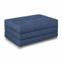Ver imagem 1 de Puff Cama Dobravel 90cm Solteiro com Rodizios: Suede Azul