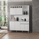 Ver imagem 1 de Cozinha Compacta Alice 130cm Branco Ajl Móveis