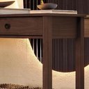 Ver imagem 5 de Aparador de Sala 120cm 2 Gavetas Madeira Maciça Vitalis Café F07 - Mpozenato