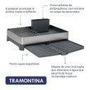 Ver imagem 2 de Escorredor de Louca Pratos Bandeja Coletora Inox Tramontina