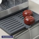 Ver imagem 4 de Escorredor de Louca Pratos Bandeja Coletora Inox Tramontina