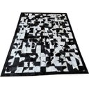 Ver imagem 1 de Tapete De Couro Preto E Branco Malhado 1,50x2,00 C/b preta