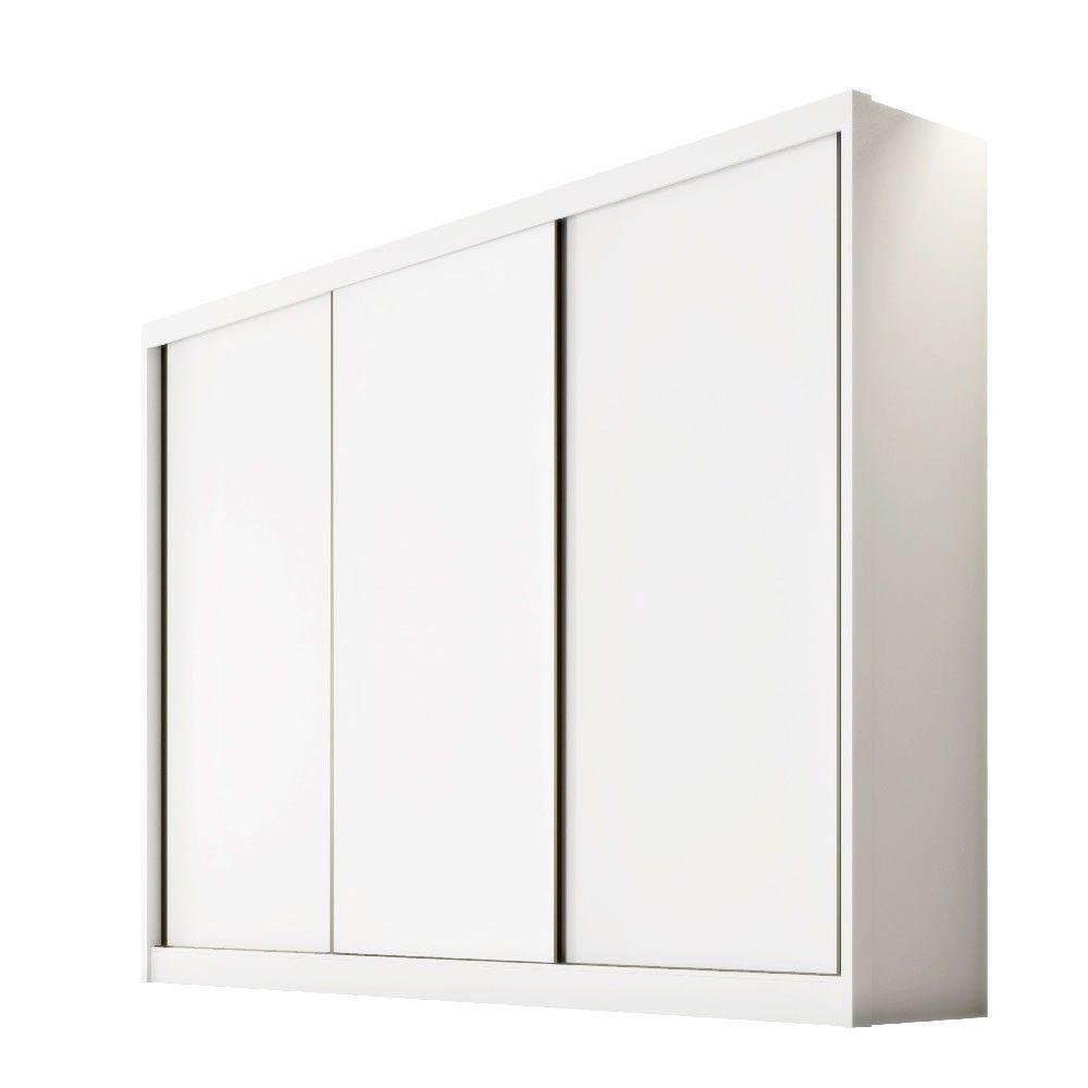 Guarda Roupa 3 Portas De Correr 4 Gavetas Spazzio Novo Horizonte Branco - 5