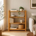 Ver imagem 4 de Estante Madeira Natural Crua 4 Prateleiras 80x62x32,5cm Nichele Sapateira Organizador