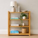 Ver imagem 2 de Estante Madeira Natural Crua 4 Prateleiras 80x62x32,5cm Nichele Sapateira Organizador