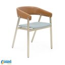 Ver imagem 1 de Cadeira Coller Aço Champanhe Encosto Estofado - Datteli Design