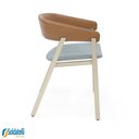 Ver imagem 5 de Cadeira Coller Aço Champanhe Encosto Estofado - Datteli Design