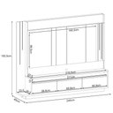 Ver imagem 2 de Estante Painel para Tv 75 Pol com Led Mound B01 Off White Cinamomo